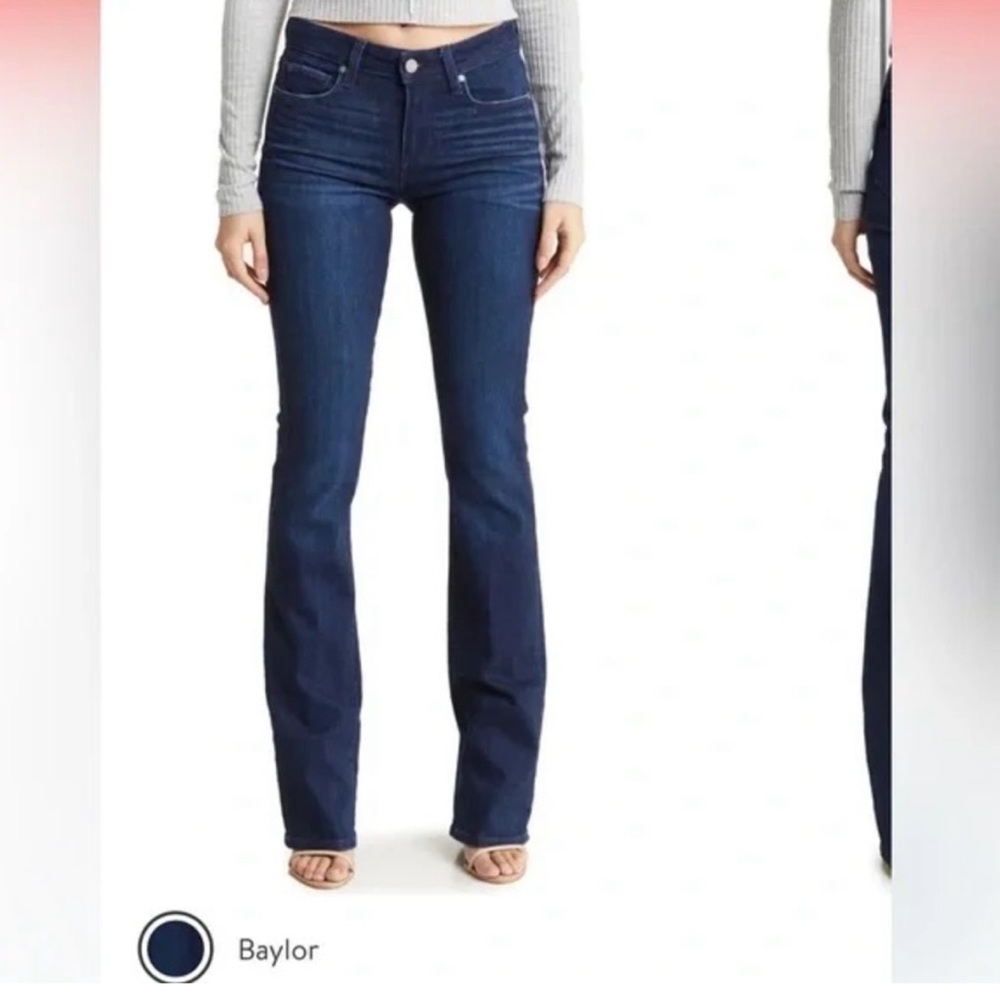 🆕 Paige Manhattan Bootcut Jean in Baylor 28